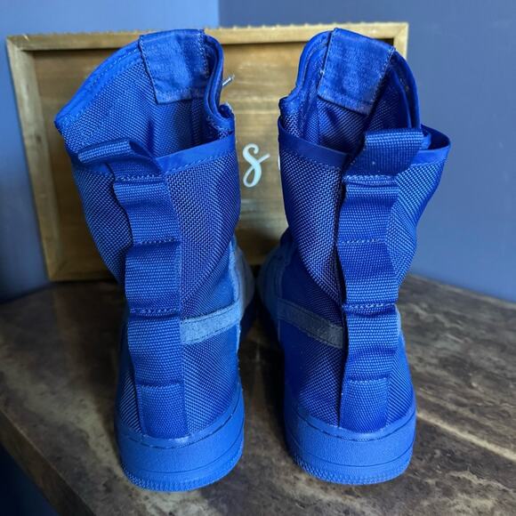 Preowned Nike SF Air Force 1 High Royal Blue Men's High Top Sneakers Men’s 11 US - Picture 4 of 8